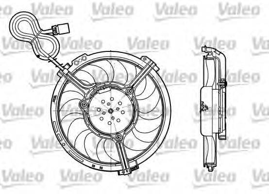 VALEO 698658 Вентилятор системы охлаждения двигателя