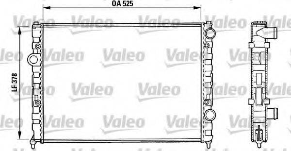 Радиатор охлаждения двигателя VALEO 731005