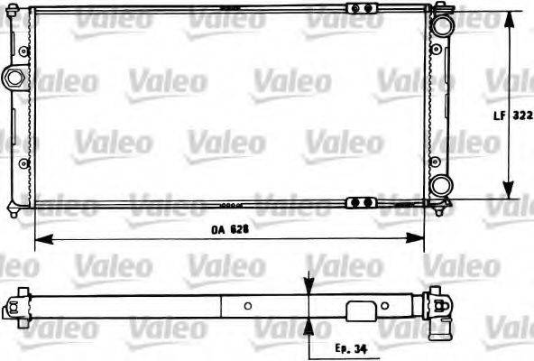 Радиатор охлаждения двигателя VALEO 731266