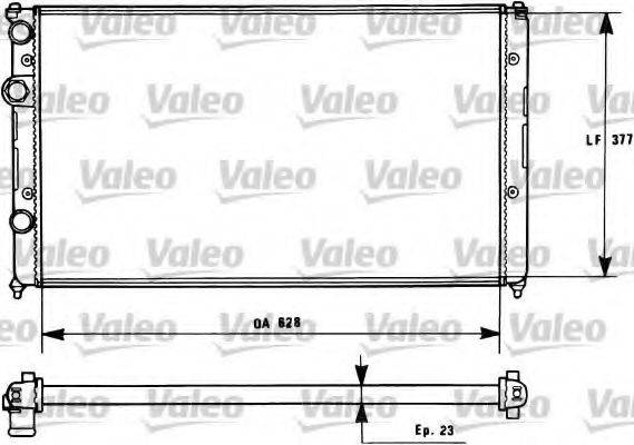 Радиатор охлаждения двигателя VALEO 731268
