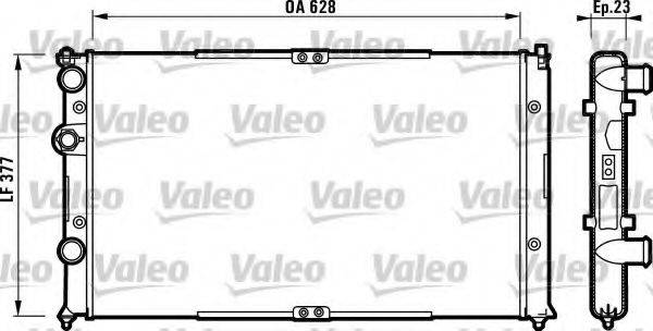 VALEO 732710 Радіатор, охолодження двигуна