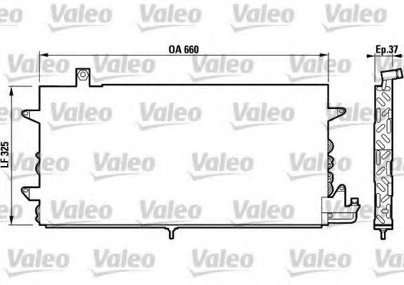 VALEO 817019 Конденсатор кондиционера