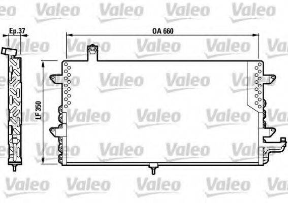 VALEO 817020 Конденсатор кондиционера