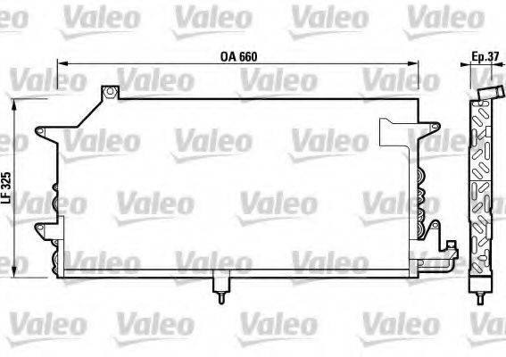 VALEO 817021 Конденсатор кондиционера