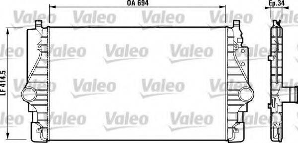 VALEO 817372 Интеркулер