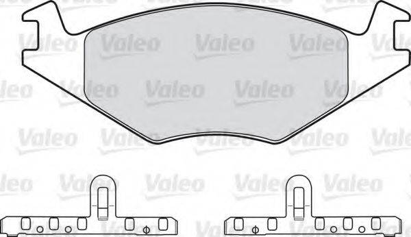 VALEO 551024 Комплект гальмівних колодок, дискове гальмо
