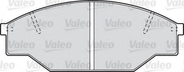 Комплект гальмівних колодок, дискове гальмо VALEO 598402