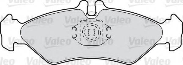 Комплект гальмівних колодок, дискове гальмо VALEO 598045