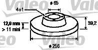 Тормозной диск VALEO 186251