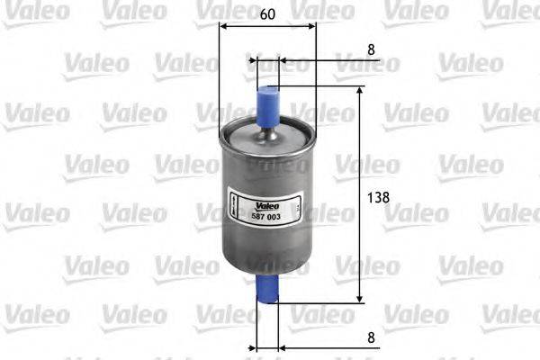 VALEO 587003 Топливный фильтр