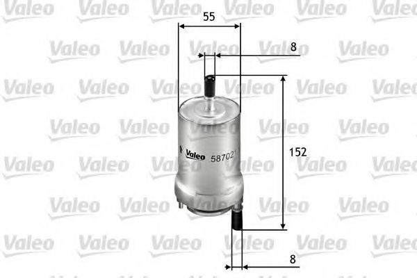 VALEO 587021 Топливный фильтр