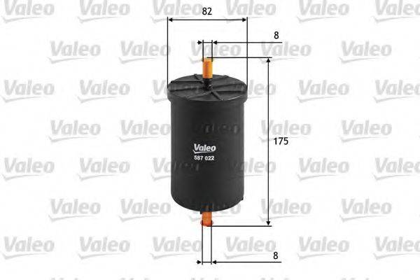 VALEO 587022 Топливный фильтр