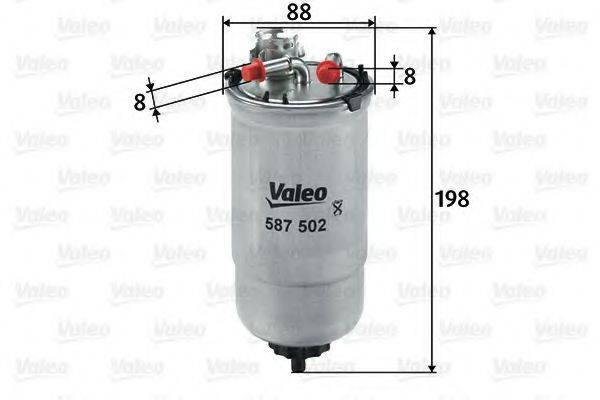 VALEO 587502 Топливный фильтр