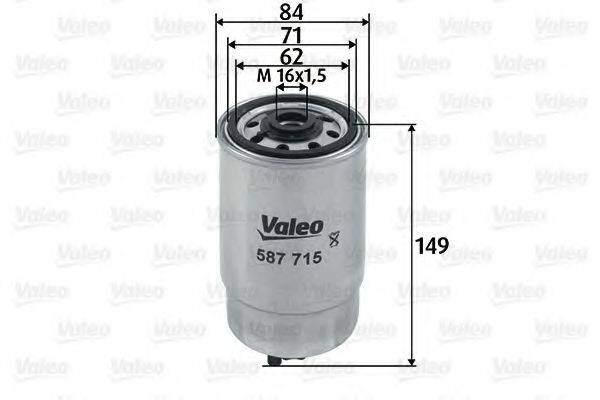 VALEO 587715 Топливный фильтр