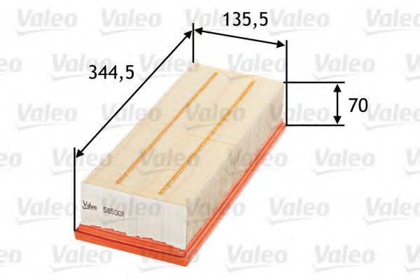VALEO 585001 Воздушный фильтр