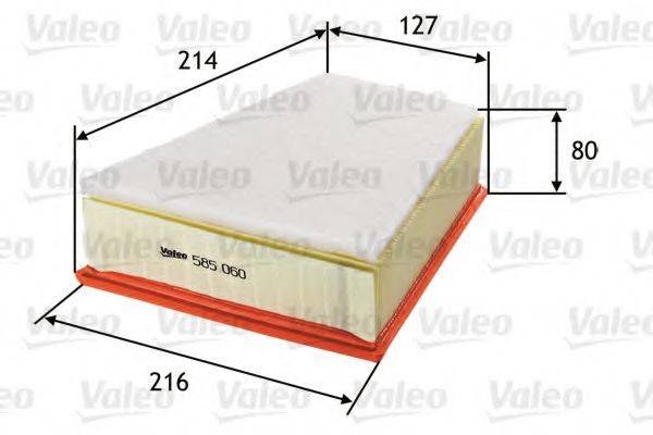 VALEO 585060 Воздушный фильтр