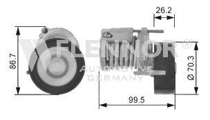 Натяжна планка, полікліновий ремінь FLENNOR FA20904
