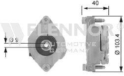 FLENNOR FA99010 Ролик натяжной ремня генератора