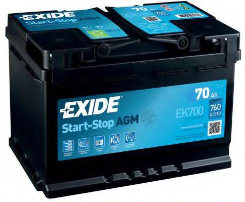 EXIDE EK700 Стартерна акумуляторна батарея; Стартерна акумуляторна батарея