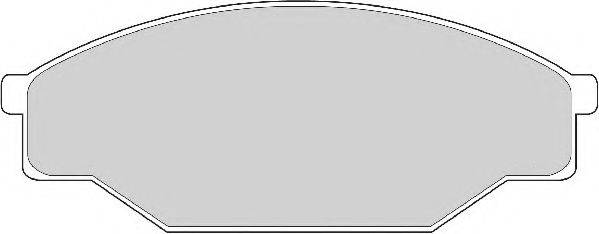 Комплект гальмівних колодок, дискове гальмо NECTO FD6264A