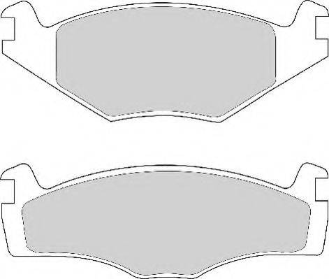 Комплект гальмівних колодок, дискове гальмо NECTO FD4154A