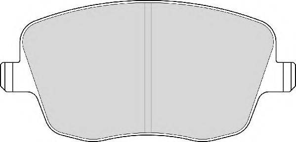 Комплект гальмівних колодок, дискове гальмо NECTO FD6963A