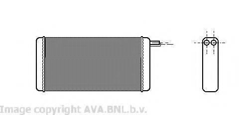 Радиатор печки AVA QUALITY COOLING VW6128