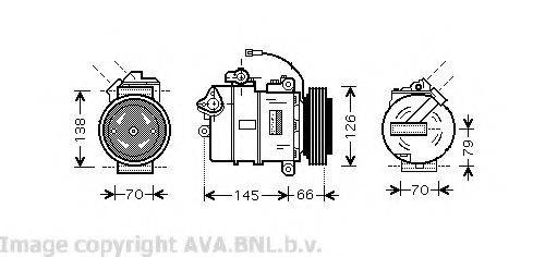 AVA QUALITY COOLING VWK261 Компрессор кондиционера