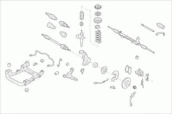 Рульове управління; Підвіска колеса ZF PARTS VW-MULTI-FZ001