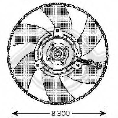 DIEDERICHS 8220302 Вентилятор системы охлаждения двигателя