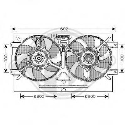 DIEDERICHS 8220303 Вентилятор системы охлаждения двигателя