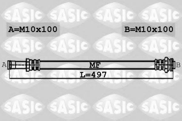 Тормозной шланг SASIC 6606014
