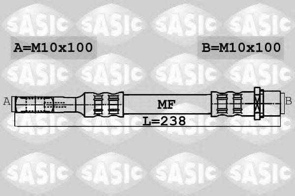 SASIC 6606202 Гальмівний шланг