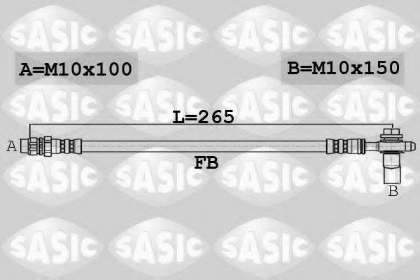 SASIC 6606169 Гальмівний шланг