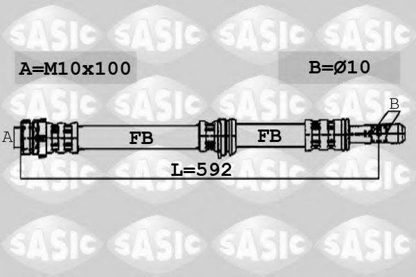 SASIC 6606103 Тормозной шланг