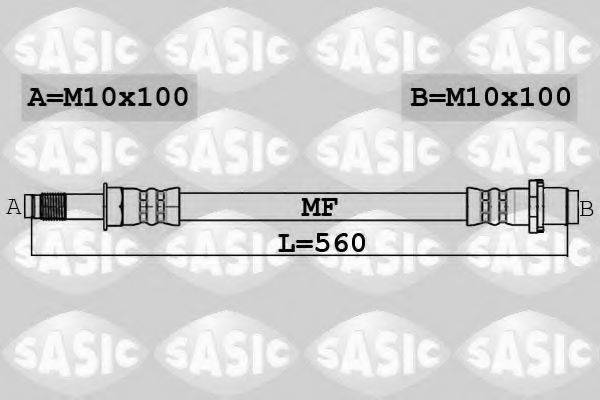 SASIC 6606241 Гальмівний шланг