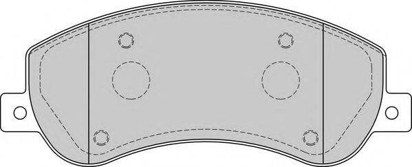 Комплект гальмівних колодок, дискове гальмо DURON DBP241928