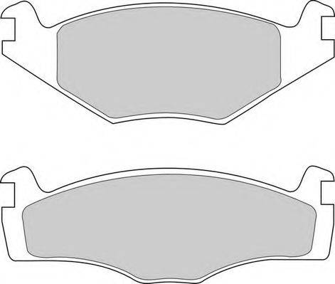 Комплект гальмівних колодок, дискове гальмо DURON DBP390419