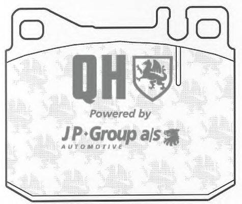 JP GROUP 1163608619 Комплект гальмівних колодок, дискове гальмо
