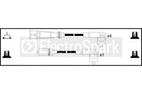 STANDARD OEK597 Комплект дротів запалення