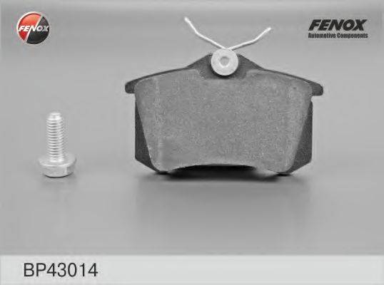 Комплект гальмівних колодок, дискове гальмо FENOX BP43014