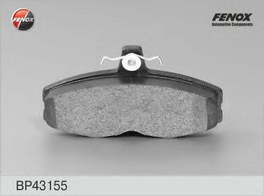Комплект гальмівних колодок, дискове гальмо FENOX BP43155