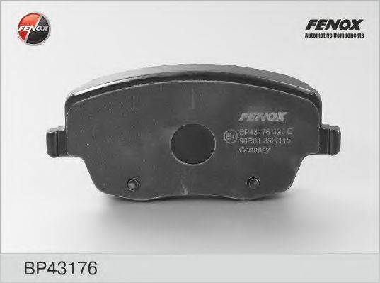 Комплект гальмівних колодок, дискове гальмо FENOX BP43176