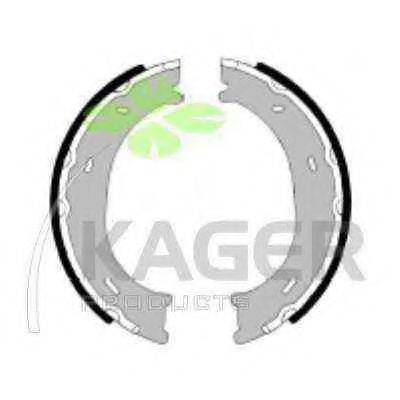 Комплект тормозных колодок, стояночная тормозная система KAGER 34-0097