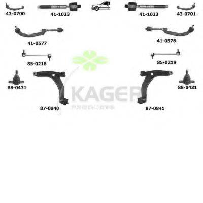 Підвіска колеса KAGER 80-0180