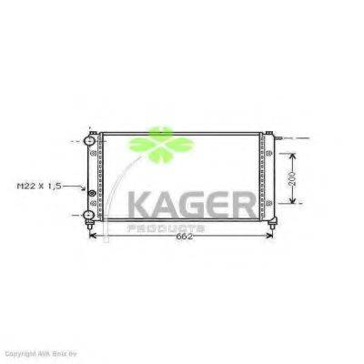 Радіатор, охолодження двигуна KAGER 31-1010