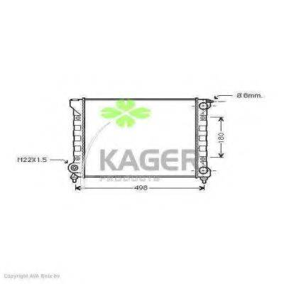 Радиатор охлаждения двигателя KAGER 31-1175