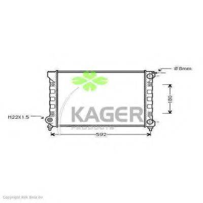KAGER 311179 Радиатор охлаждения двигателя