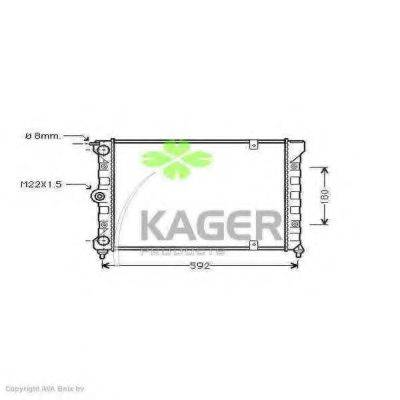 KAGER 311186 Радиатор охлаждения двигателя