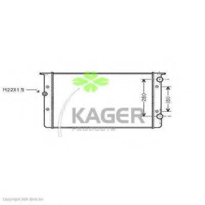 Радиатор охлаждения двигателя KAGER 31-1195